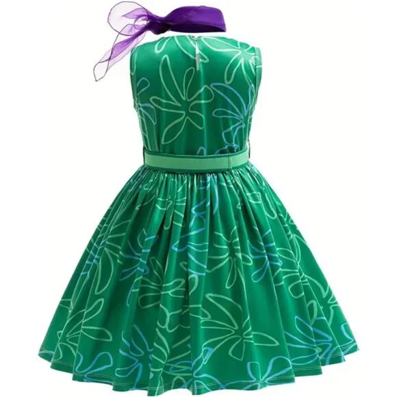 Green Disgust Costume Joy Cosplay Dress Party Cosplay Dress up - Picture 4 of 7